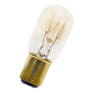 Gloeilamp buisvormig Ba15d T22X57 240V 15W helder
