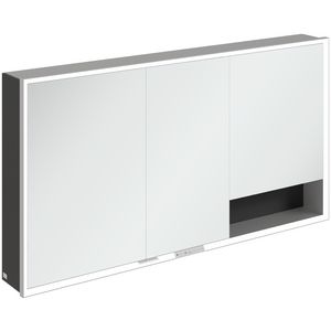 Opbouw Spiegelkast My View+ 1400x750x168mm Volcano Black