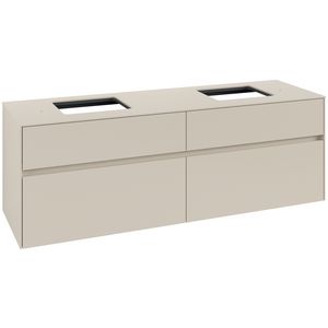 Wastafelonderkast Collaro 1600x548x500mm Cashmere Grey C13700VN
