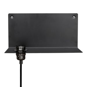 Verlichtingsarmatuur Wall ledge E27 metaal zwart