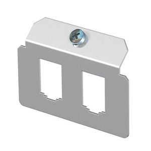 Dragerplaat 2 x gatenpatroon type B rvs A2 1.4301
