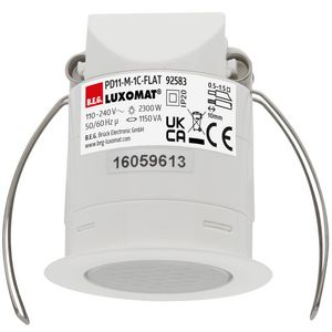 Aanwezigheidsmelder FLAT 360gr. IB wit IP20 9m 1Kanaal