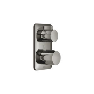 LISSÉ Inbouwthermostaat 3-weg stopkraan Dark Chrome