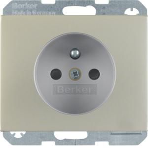 Wandcontactdoos penaarde schroef berker K.1/K.5 edelstaal