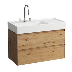 Lani badmeubel 900 2 lade icm Kartell wastafel 810338 wioa