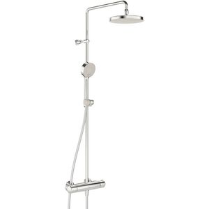 Micra douchesysteem chroom thermostaat 150mm +BASICJET handdouche 3 straalsoorten + hoofddouche 200mm