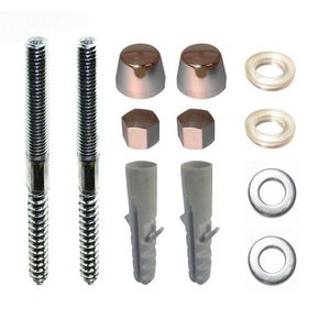 Beset urinoir M8x110 verzinkt Sierkappen 24mm chroom VVE=50