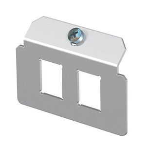 Dragerplaat 2 x gatenpatroon type C rvs A2 1.4301