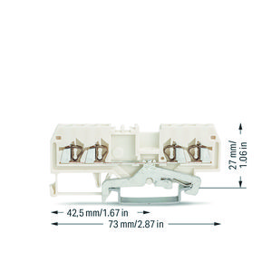 4-draads afschermklem 1,5mm² Markering mid. 279-838 VVE=100