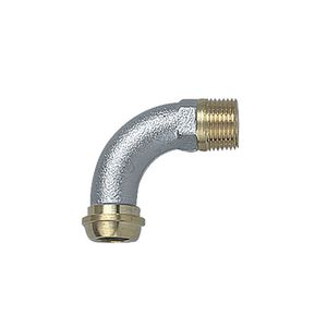 Radiatorbocht  3/8" x conisch chroom