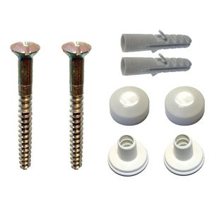 WC-set Behoe 2MF 6x100 LK ms Wit m. pluggen VVE=100