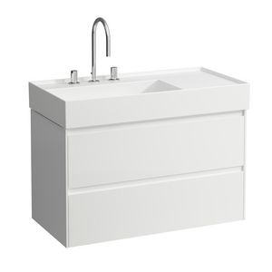Lani badmeubel 900 2 lade icm Kartell wastafel 810338 wit