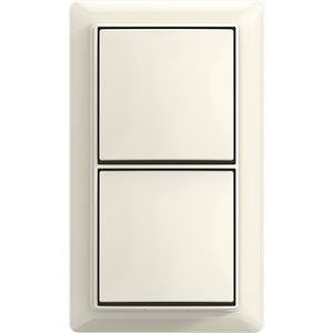 Opbouw wipschakelaar/wipschakelaar met montageplaat 10AX 250V~ balance AP+ wit