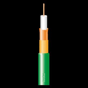 Haspel a 1200m. Coaxiaalkabel 75ohm PE-buitenmantel groen