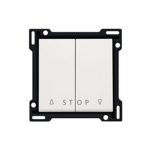 Afwerkingsset 2-voudige rolluikdrukknop elek.sturing white