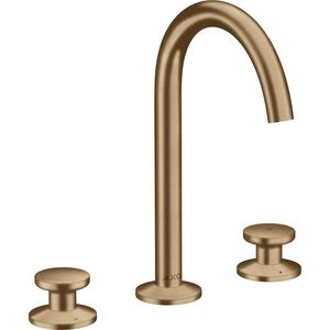 Wastafelkraan 3-gats 170 met afvoerplug Brushed Bronze AX One
