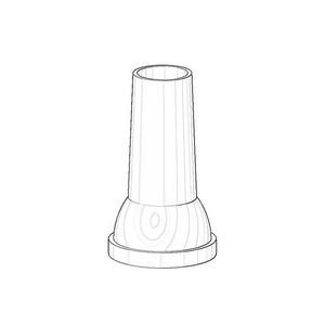 Kapje 55x105mm chr 092102076-00