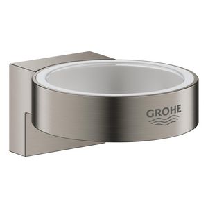 Selection houder voor glas en zeepdispenser 41027AL0hard graphite geborsteld (mat donker grijs)