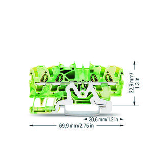 4-draads aardklem 2,5mm² Ex e II-groen 1407 VVE=100
