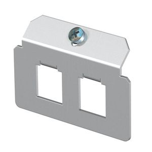 Dragerplaat 2 x gatenpatroon type F rvs A2 1.4301