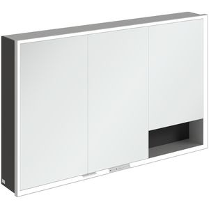 Opbouw Spiegelkast My View+ 1200x750x168mm Volcano Black