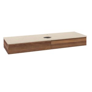 Wastafelonderkast Antao 1600x190x500mm Warm Walnut K14053HM