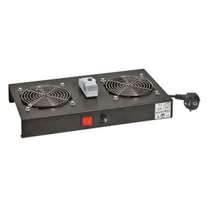 Kit met 2 ventilatoren incl. thermostaat wandkast Linkeo