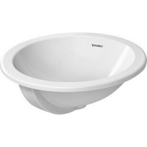 ARCHITEC #046847 inbouwwastafel 470mm wit zonder kraangat met overloop