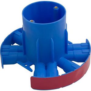 Centraaldoos rond 100mm H 10x16/19mm znd buisvergr.