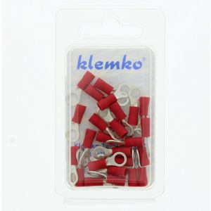 Blister a 25st. geisoleerde ringkabelschoen M5 0,5-1,5mm²