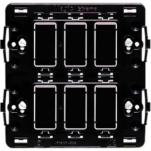 Toebehoren houder 2x3 modulen horizontaal Magic VVE=10