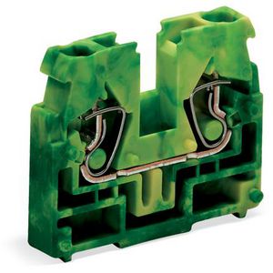2-draads eindklem z. drukknop z. klikvoetje groen-ge VVE=100