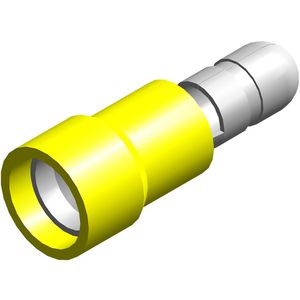Doos a 100st. Rondsteker M5 geel 4-6mm²