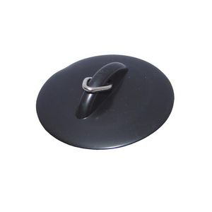 Plugstop zwart 45,5mm universeel met triangel 60mm afdekplaat VVE=20