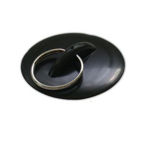 Plugstop univers. 38,5mm Zwart kunststof sleutelring 30mm VVE=20