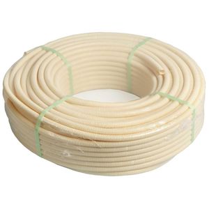 Rol a 100m. Installatiebuis Electroflex Ø16mm creme