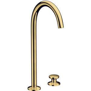 Wastafelkraan 2-gats Select 260 met afvoerplug Polished Gold Optic AX One