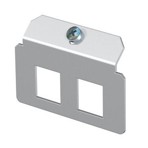 Dragerplaat 2 x gatenpatroon type H rvs A2 1.4301