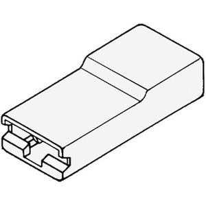 Kist a 100st. Vlakstekerhuls isolatie Kapje lock 6.3mm