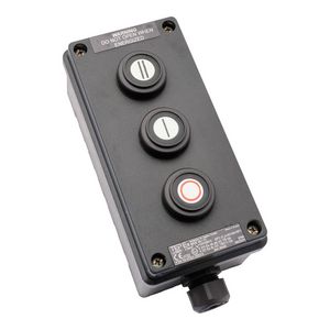 ATEX Drukknopkast zone 1/21 3 knoppen I-0-II IP66 3xNO/NC 1x
