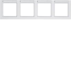 Afdekraam 4-v hor. tekstveld berker Q.3 polarwit soft-finish