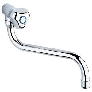 S-onderuitloop chroom 3/4 wartel x 200mm incl. perlator