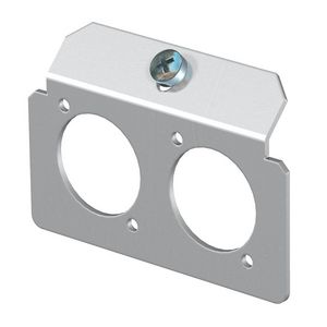 Dragerplaat 2 x gatenpatroon type K rvs A2 1.4301