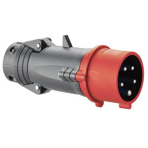 Stekker recht 400V 16A 5-polig IP44 kunststof Hypra