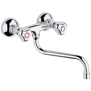 S-onderuitloop chroom 3/4 wartel x 200mm incl. perlator