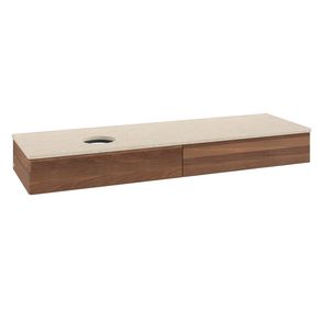 Wastafelonderkast Antao 1600x190x500mm Warm Walnut K15113HM