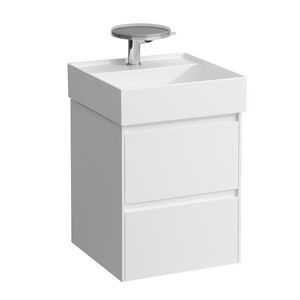 Lani badmeubel 450 2 laden icm Kartell wastafel 815331 wit