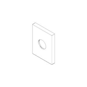 Rozet 78x60x9x23,8mm chr