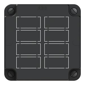 Deksel 3640 Zwart tbv GST/MIDI 8x3-polig kunststof VVE=60