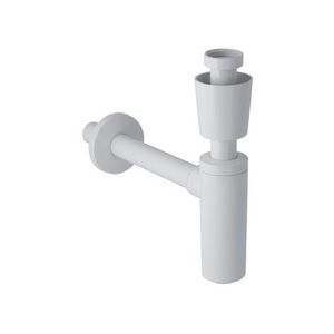 Directsifon 1.1/4"x32mm incl. muurbuis+rozet wit